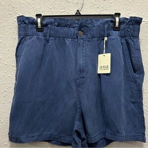 a.n.a Women's High Waist Navy Shorts